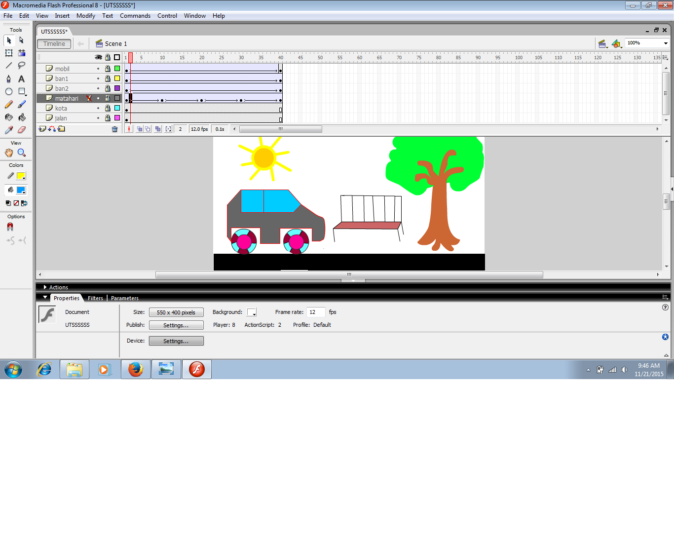 Tutorial Animasi Mobil Berjalan Menggunakan Macromedia Flash 8
